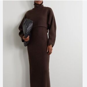 LVIR Chocolate Brown Sweater Set L